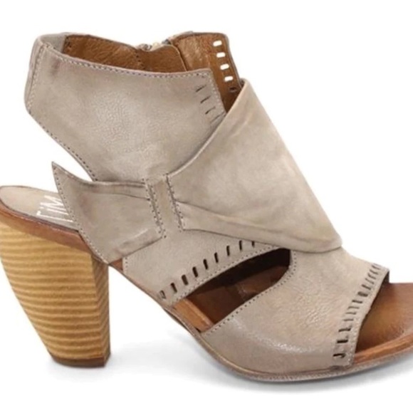 MIZ Mooz Moonlight Pebble peep toe in grey - Picture 12 of 13